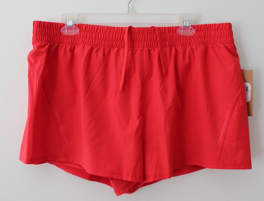 Asics Womens 2 in 1 Short Red Size XL NWT